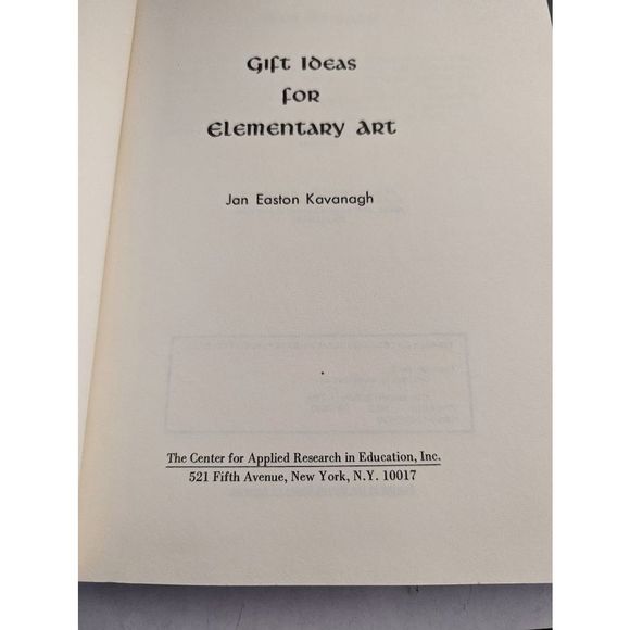 Vintage Gift Ideas for Elementary Art hardcover Kavanagh 1974 - Picture 2 of 2
